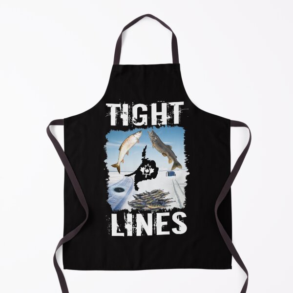 Item preview, 'TIGHT LINES' ICE FISHING OUTDOOR DESIGN(White Font) designed and sold by JRM Tees & More Store.