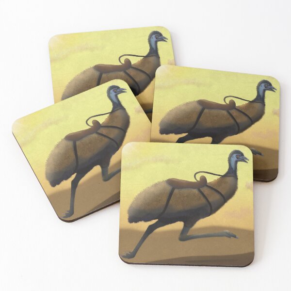 Item preview, Riding Emu Running Free - Wildlife Art designed and sold by Shawn Ballard.