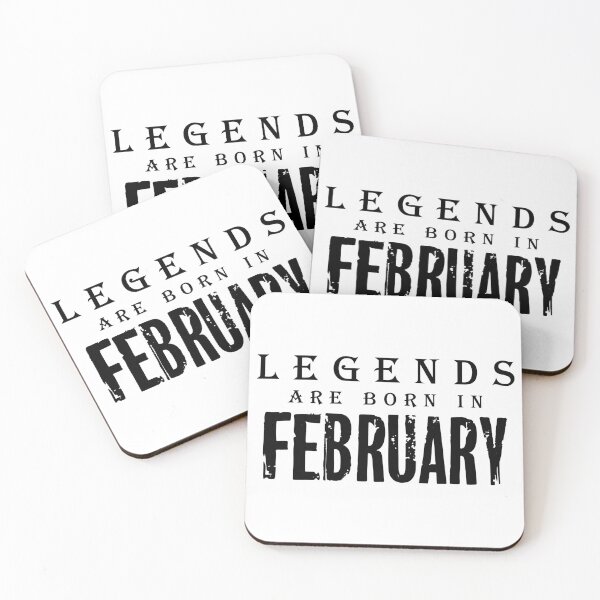 Item preview, Legends Are Born In February designed and sold by DesignDS.
