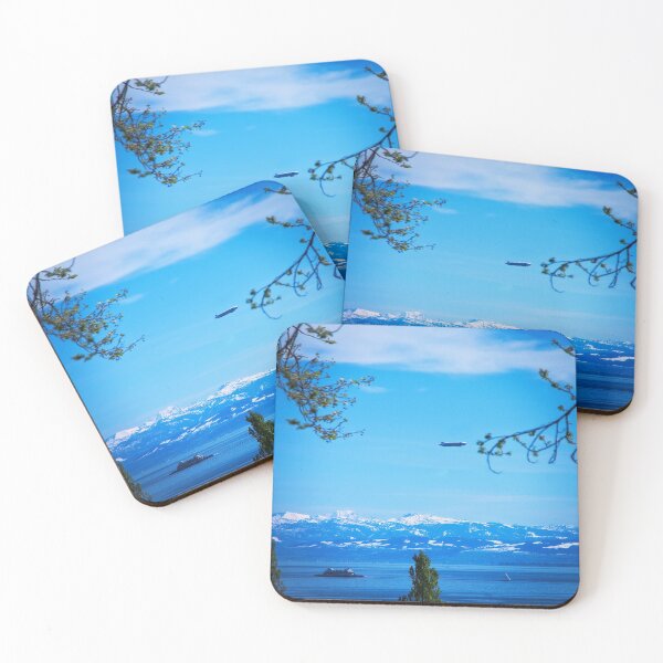 Item preview, Lake Constance and snow-capped mountains in spring designed and sold by frankuffmann.