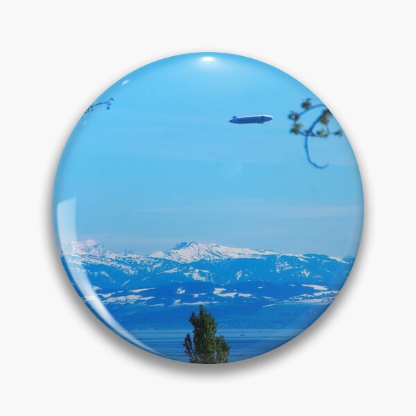 Item preview, Lake Constance and snow-capped mountains in spring designed and sold by frankuffmann.