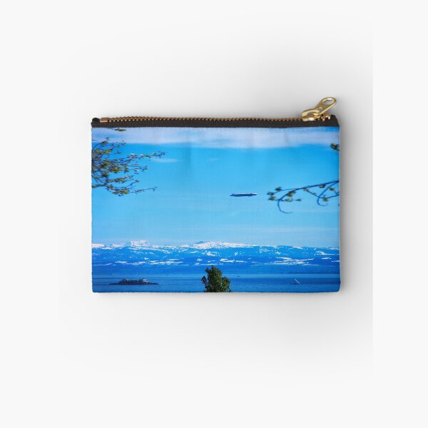 Item preview, Lake Constance and snow-capped mountains in spring designed and sold by frankuffmann.