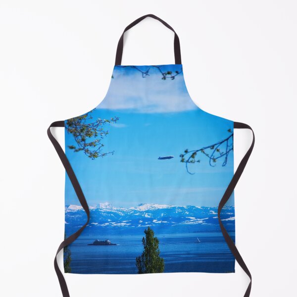 Item preview, Lake Constance and snow-capped mountains in spring designed and sold by frankuffmann.