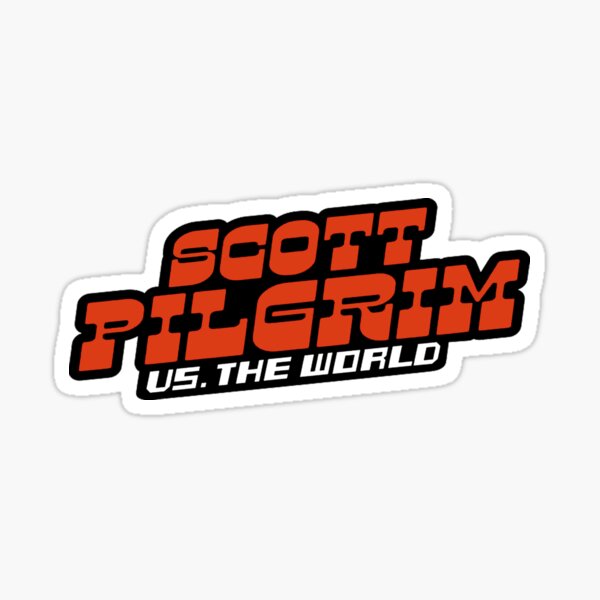 Scottpilgrim vs the world logo Sticker