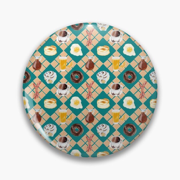 Item preview, Breakfast Foods Waffle Diamond Plaid - Teal Green designed and sold by HB Loves Crafts.