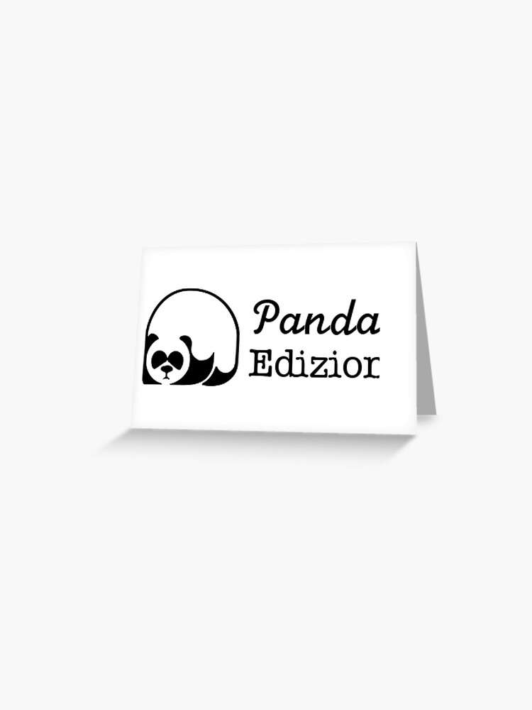Thumbnail 1 of 2, Greeting Card, Il nostro meraviglioso logo designed and sold by Panda Edizioni.