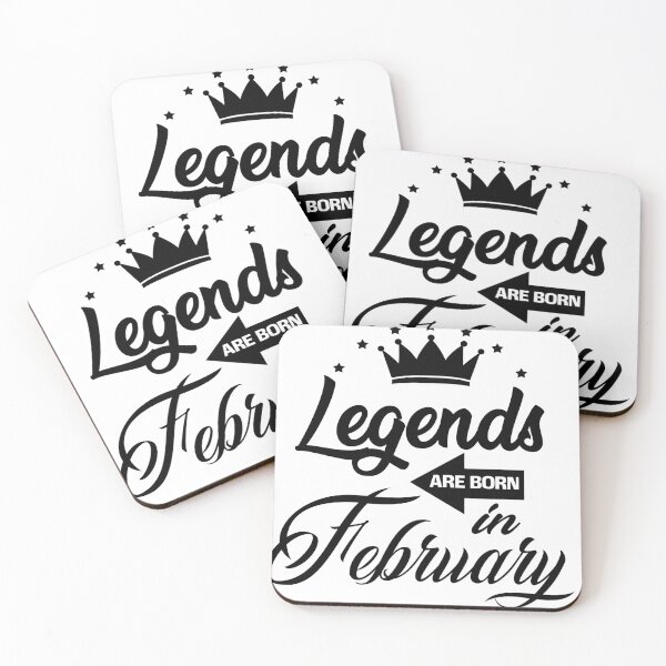 Item preview, Legends Are Born In February designed and sold by DesignDS.