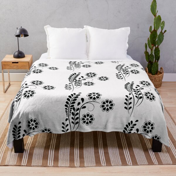 Item preview, Black Flower Patterns designed and sold by artisky.