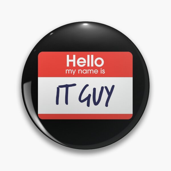 Item preview, Hello My Name is IT Guy designed and sold by DoodleDashCollective.