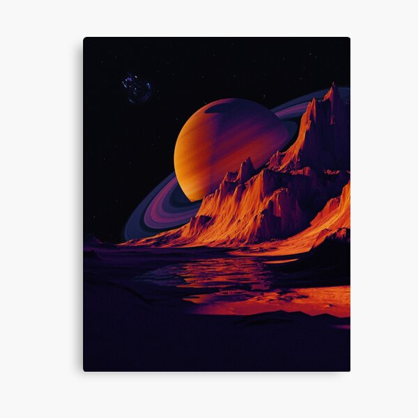 View From Planet Purple Canvas Print