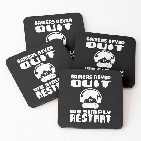 Item preview, Gamers Never Quit We Simply Restart designed and sold by samah82.