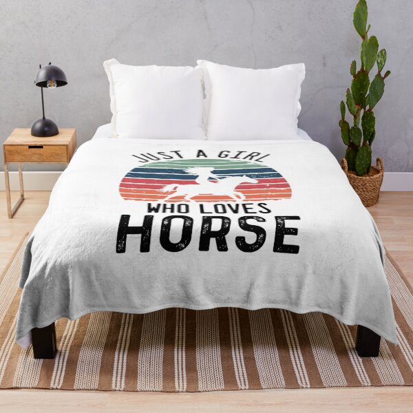 Item preview, Womens Just A Girl Who Loves Horse - Funny Best Gift Idea Girl Mothers Day Birthday designed and sold by NDTStore.