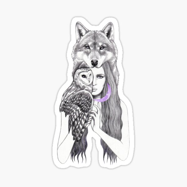 Wolf Queen Sticker
