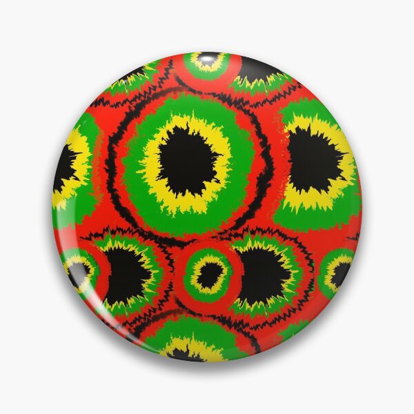 Item preview, Rasta tie dye - Retro 60s and 70s watercolor watercolour holographic  pattern black background  designed and sold by Artonmytee.