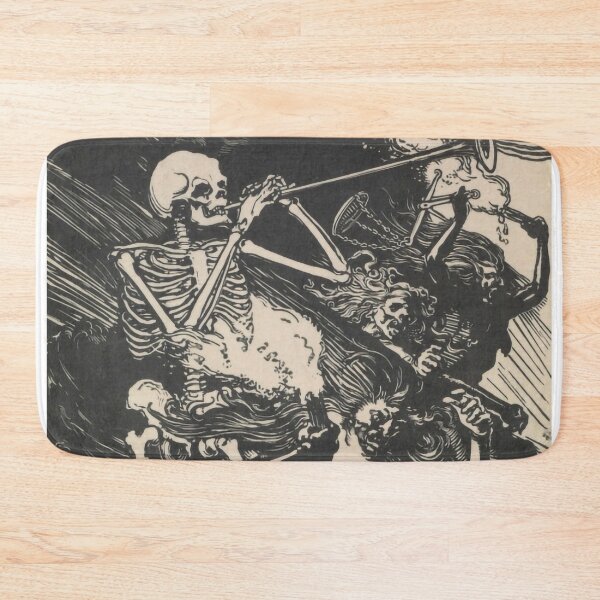 Item preview, Death and Passions Descend upon the World by Auguste Lepère designed and sold by IndieArtDream.
