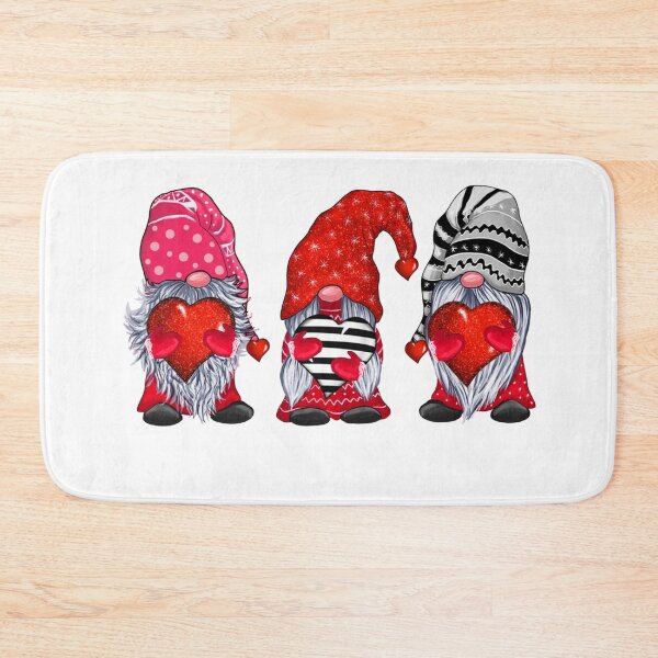 Item preview, Three Gnomes Holding Hearts Valentines Day designed and sold by mlnana.