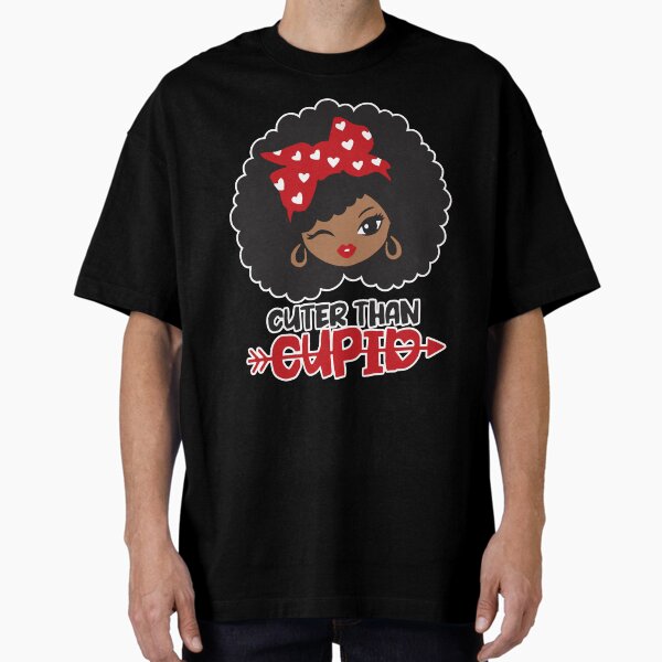 Item preview, Melanin Queen Red Lips Funny Afro Diva Winking Eye Cuter Than Cupid Valentine's Day designed and sold by Black Queens.