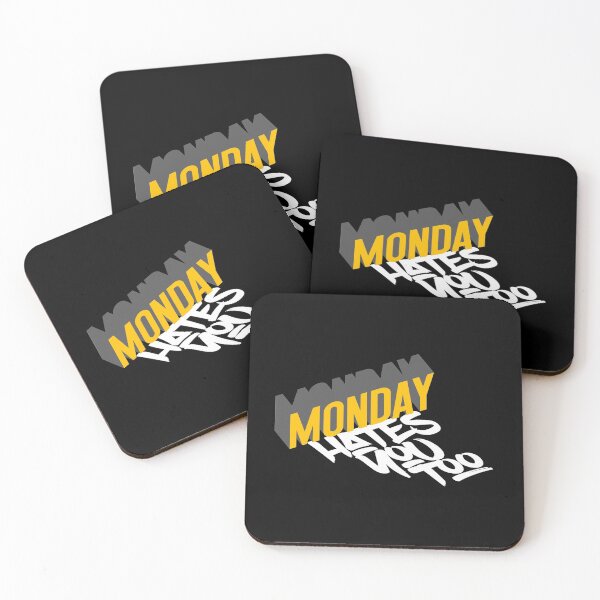 Item preview, MONDAY HATES YOU TOO designed and sold by azified.