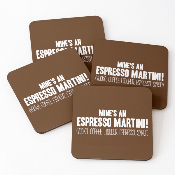 Item preview, Espresso Martini Cocktail Design designed and sold by TreacleMustard.
