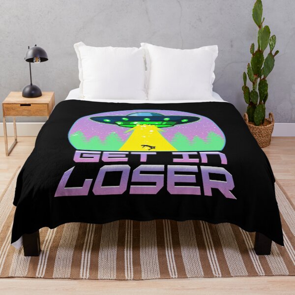 Item preview, Funny Get In Loser UFO Spaceship Pun Alien designed and sold by perfectpresents.