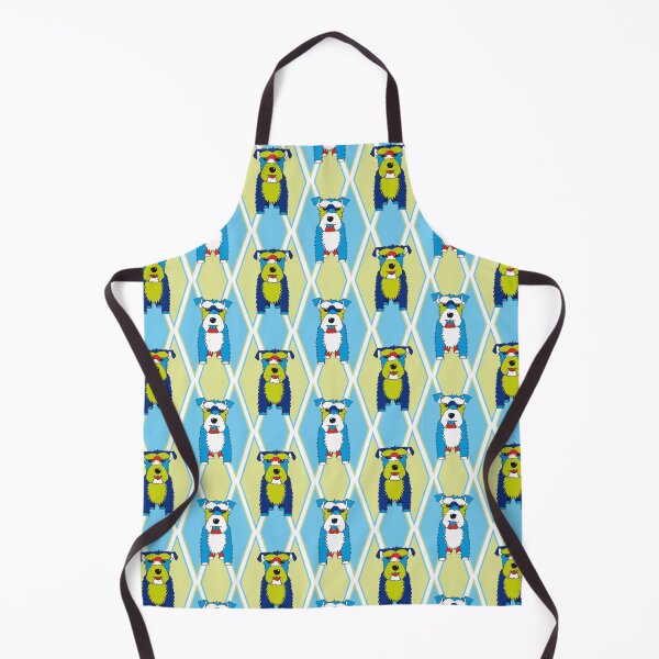 Item preview, Schnauzer Dogs No. 7 - Green - Blue - Red designed and sold by SterreStudio.