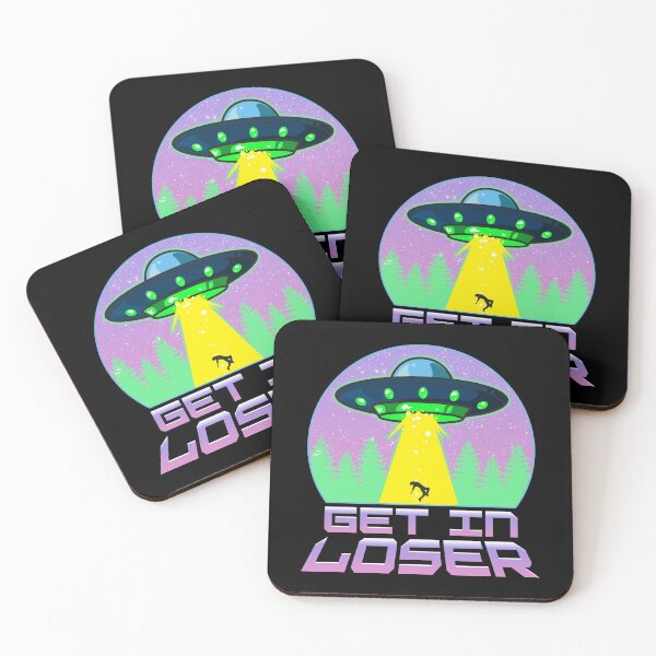 Item preview, Funny Get In Loser UFO Spaceship Pun Alien designed and sold by perfectpresents.