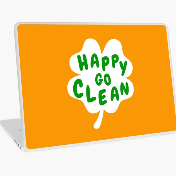 Item preview, Happy Go Clean Funny St. Patrick's Day Clover Leaf Housekeeping Lady Gifts designed and sold by SavvyCleaner.