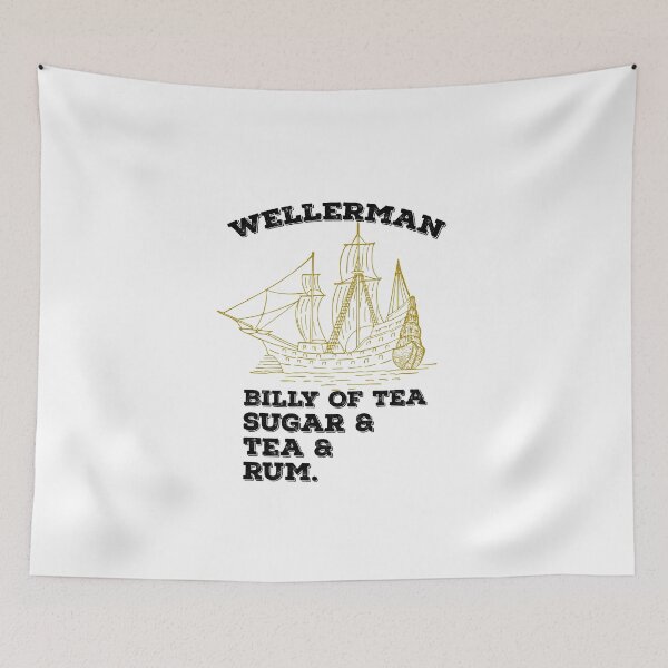 Item preview, Wellerman Billy of Tea Sugar and Tea and Rum Sea Shanty Design designed and sold by AritraSur.
