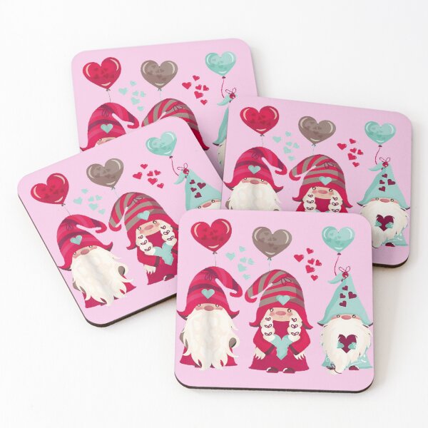 Item preview, Three Gnomes Holding Hearts Valentines Boys Girls designed and sold by mlnana.