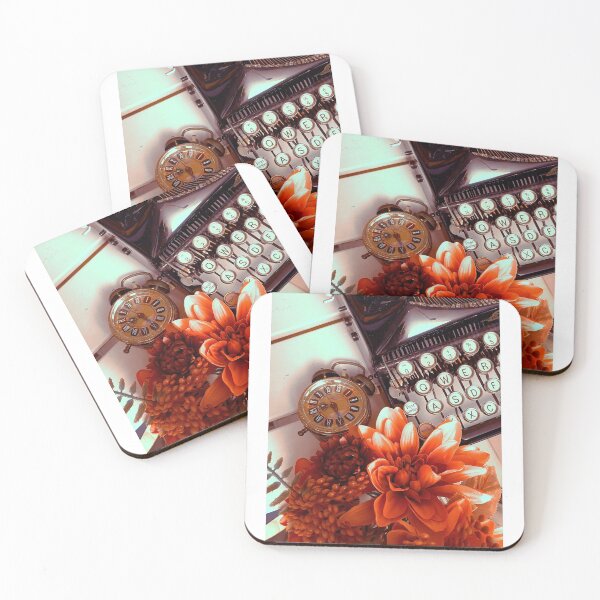 Item preview, Light Academia // Typewriter & Flowers designed and sold by Gothicrelics.