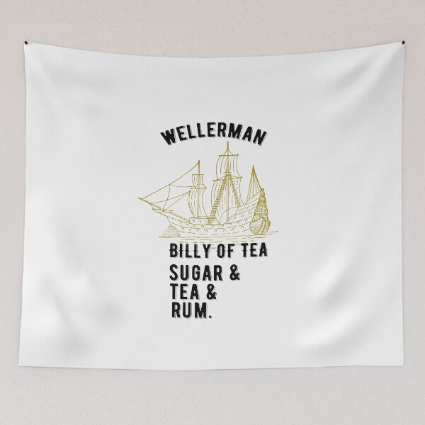 Item preview, Wellerman Billy of Tea Sugar and Tea and Rum Sea Shanty Design designed and sold by AritraSur.