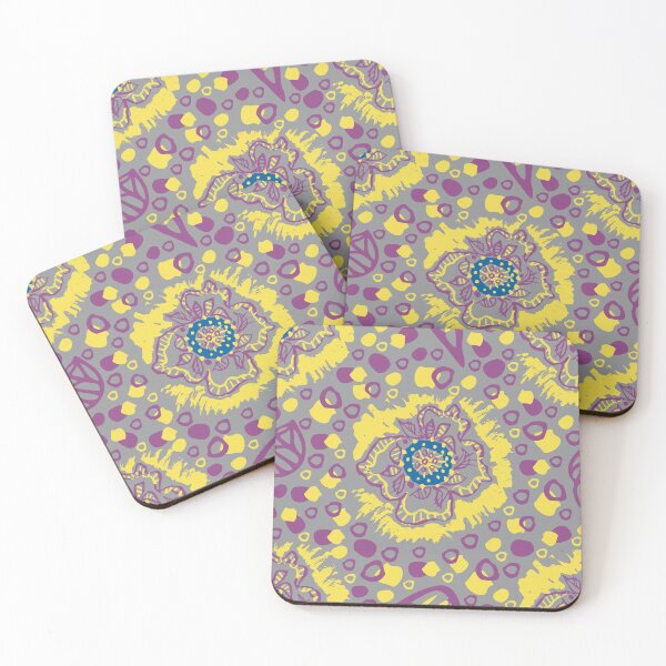 Item preview, geometric abstraction flowers doodle designed and sold by vladislava antsiferova.