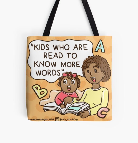 Reading All Over Print Tote Bag