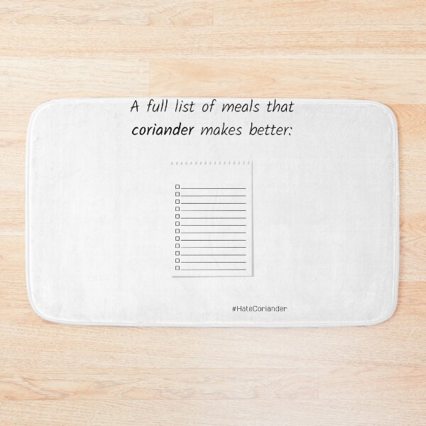 Item preview, A full list of meals that coriander makes better designed and sold by bdoraz.