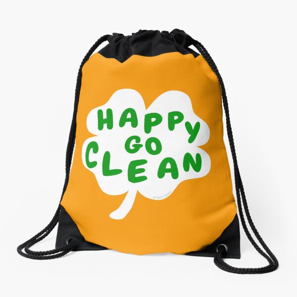 Item preview, Happy Go Clean Funny St. Patrick's Day Clover Leaf Housekeeping Lady Gifts designed and sold by SavvyCleaner.