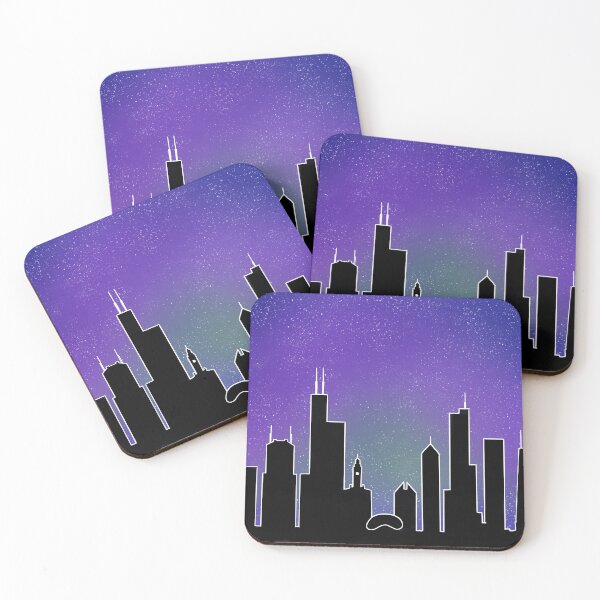 Item preview, Chicago Starry Skyline designed and sold by laurenemoe.