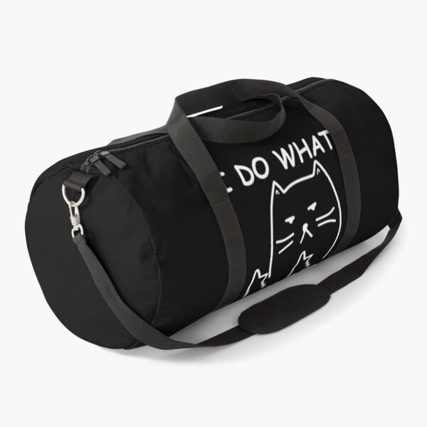 Funny Cat Shirt: I do what I want with my cat shirt - Superior Graphics Duffle Bag
