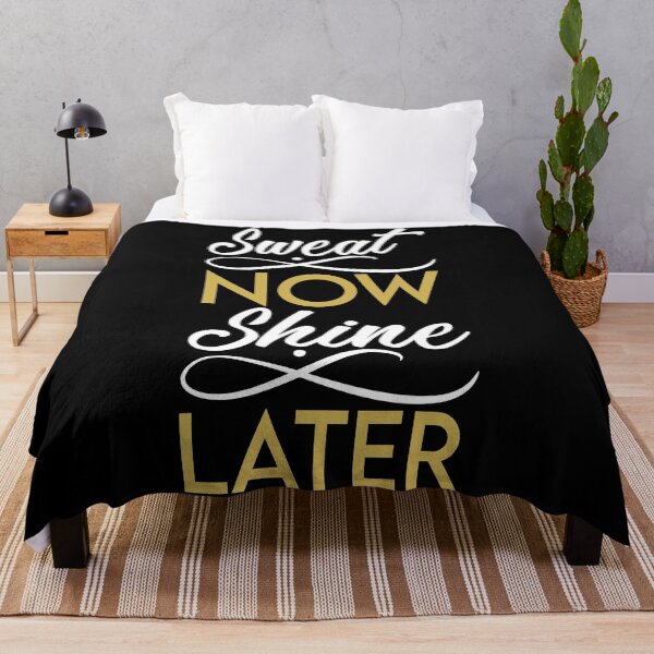 Item preview, Sweat Now Shine Later - Typography Design designed and sold by Valuential.