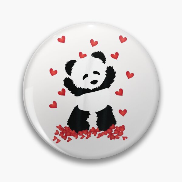 Item preview, Panda Heart Valentines Day Girls Kids Women Bear Lover  designed and sold by PrintexDesigns.