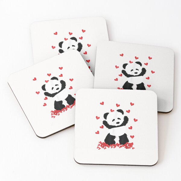 Item preview, Panda Heart Valentines Day Girls Kids Women Bear Lover  designed and sold by PrintexDesigns.