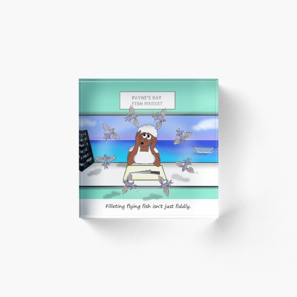 Filleting Flying Fish isn't just fiddly Acrylic Block