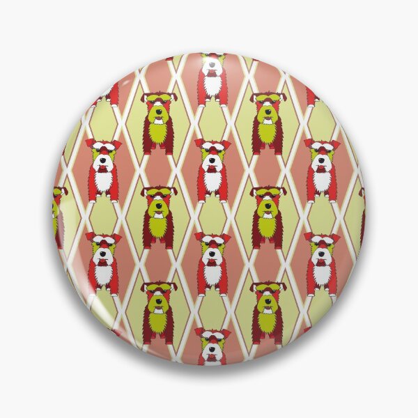 Item preview, Schnauzer Dogs No. 6 - Green - Red designed and sold by SterreStudio.