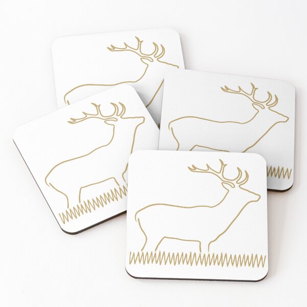 Item preview, Deer, gold and white designed and sold by Cevetan.