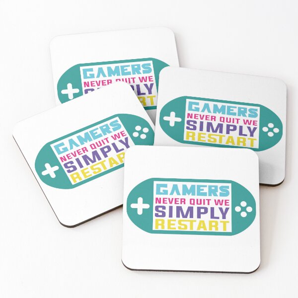 Item preview, gamers never quit we simply restart designed and sold by bdmart33.