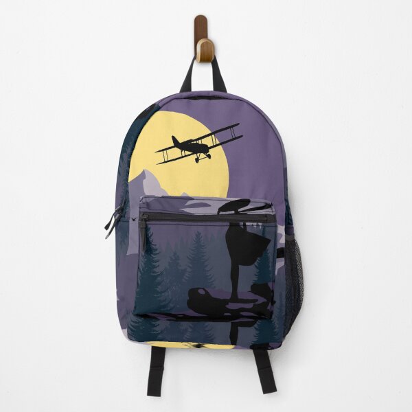 Item preview, Mountain Moon Plane & Woman Silhouette designed and sold by STUDIO-72.