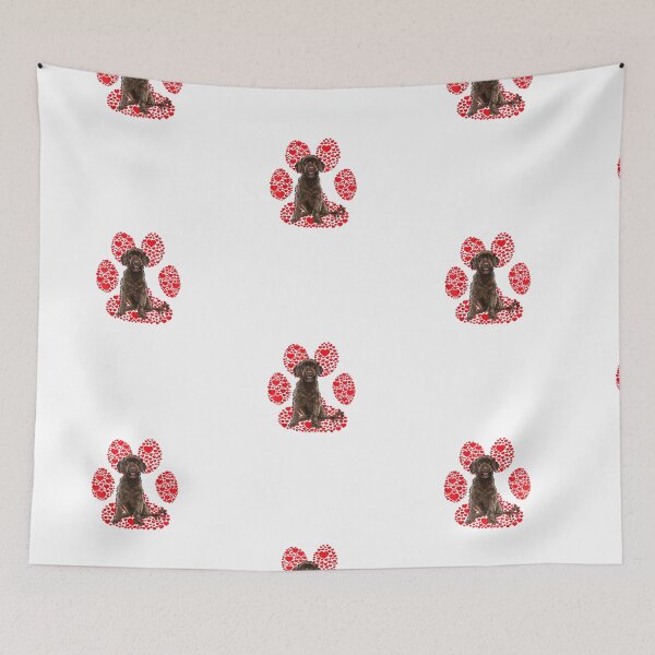 Item preview, Portuguese Water Dog Valentines Day Dog Love Paw  designed and sold by PrintexDesigns.