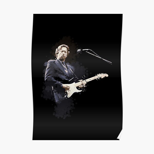 Peinture numérique de la légende Eric Clapton Poster