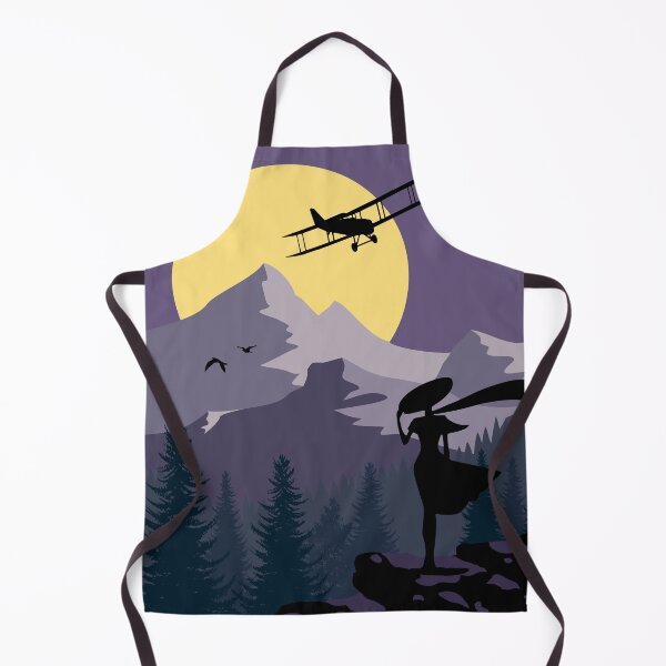Item preview, Mountain Moon Plane & Woman Silhouette designed and sold by STUDIO-72.