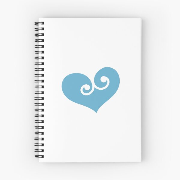 Item preview, Blue Heart with minimalistic swirls #vc-114-23 designed and sold by flexycreatives.
