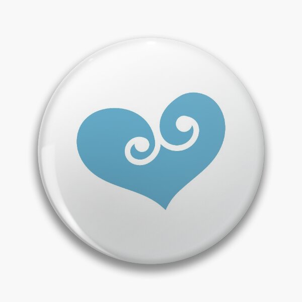 Item preview, Blue Heart with minimalistic swirls #vc-114-23 designed and sold by flexycreatives.